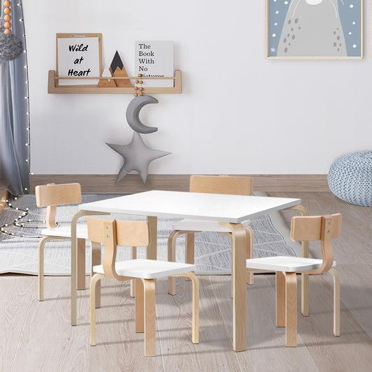 Keezi 5PCS Kids Table and Chairs Set