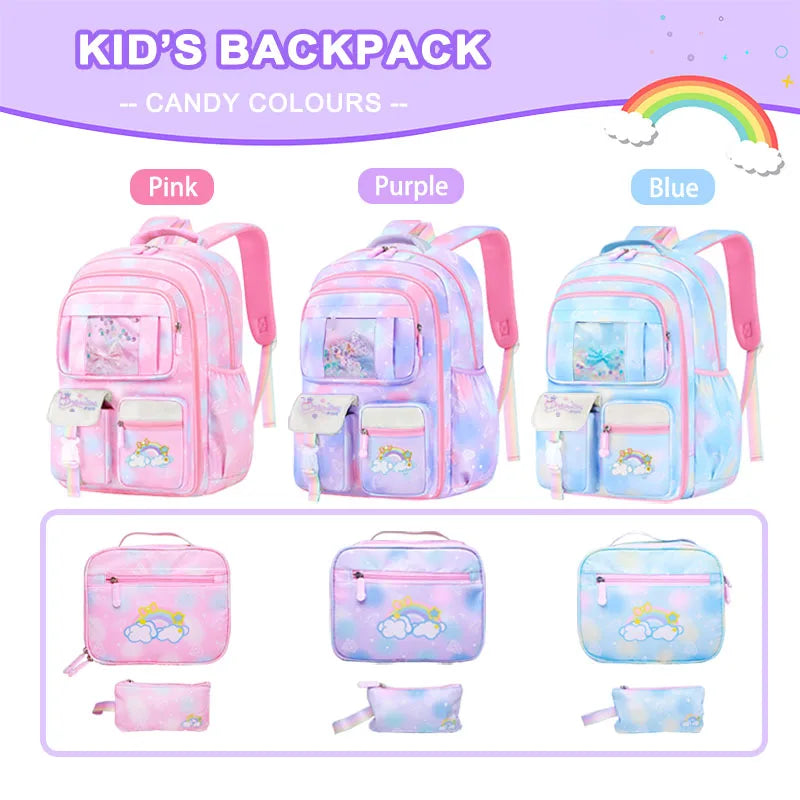 Pastle Cloud Backpack Set