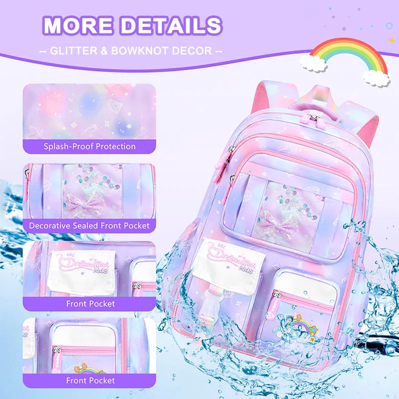 Pastle Cloud Backpack Set