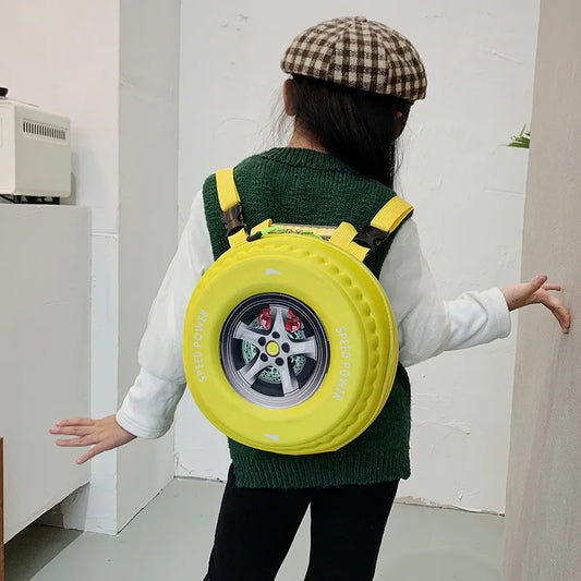 3D Car Tire Backpack